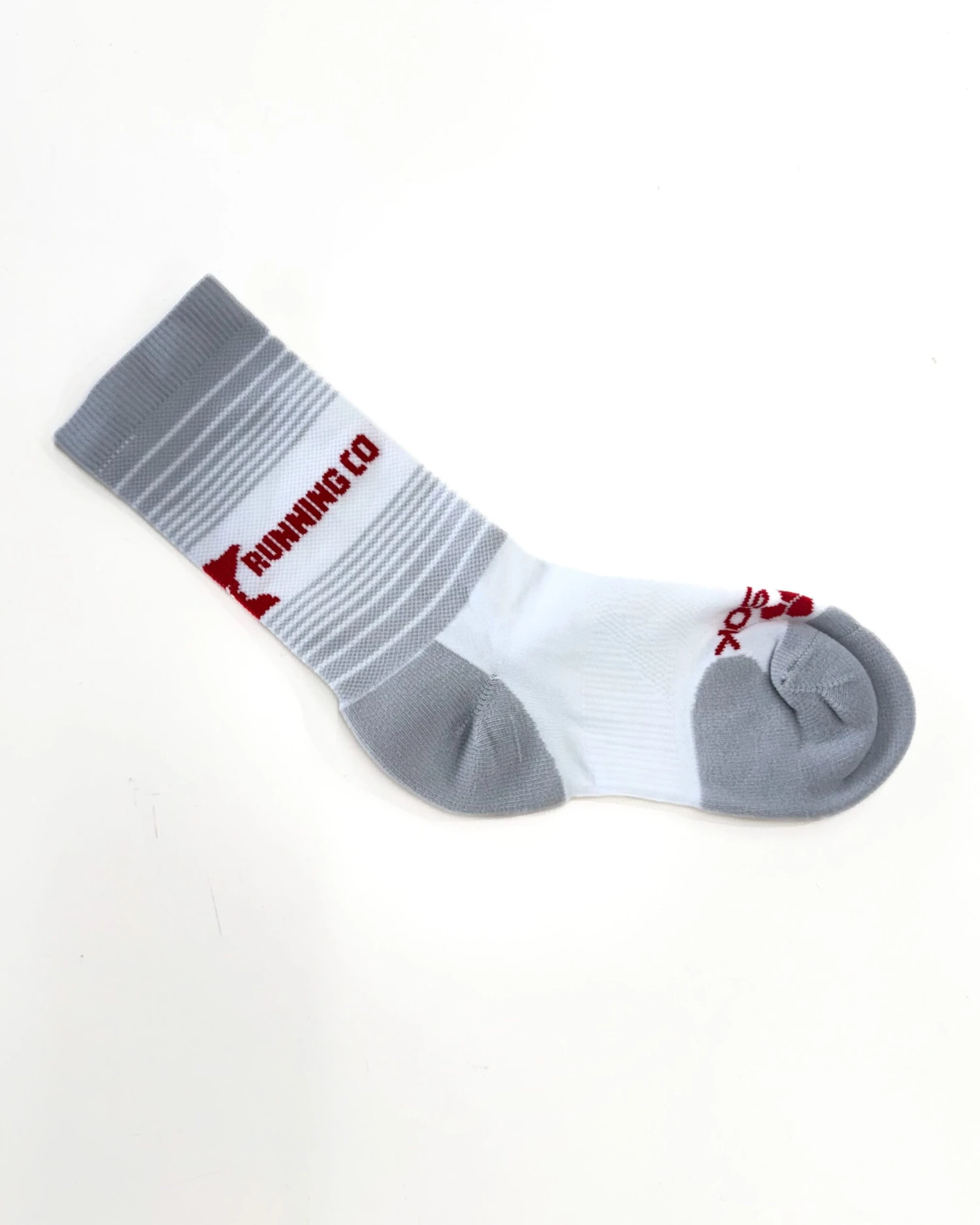 TCRC Custom Crew Socks (Grey/Red) 3 TCRC Custom Crew Socks (Grey/Red)
