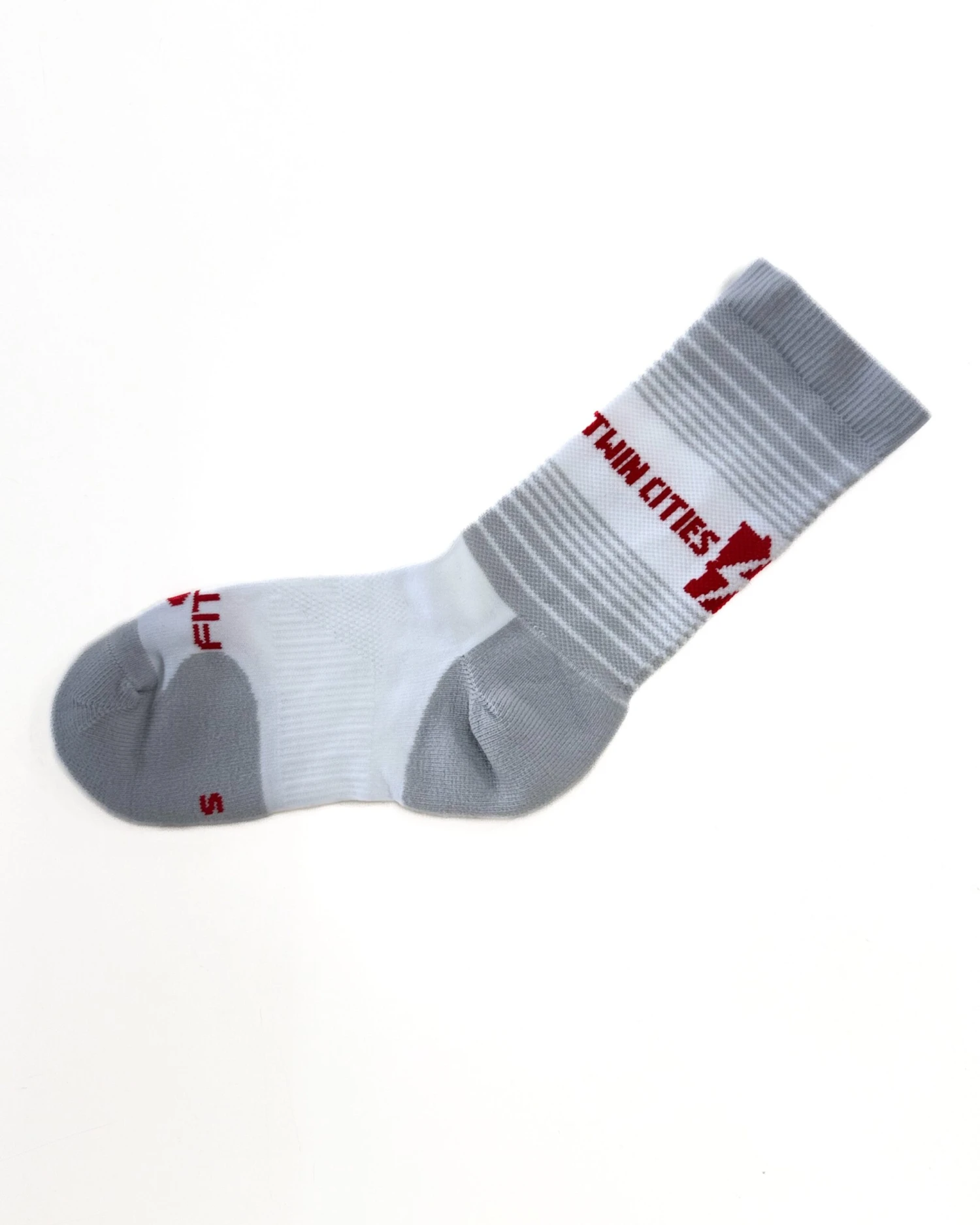 TCRC Custom Crew Socks (Grey/Red) 5 TCRC Custom Crew Socks (Grey/Red) - Image 3