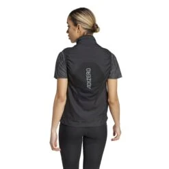 ADIDAS Women's Adizero Vest (Black) 8 ADIDAS Women's Adizero Vest (Black) -FastStride Gear IX2823 5 APPAREL OnModel BackView white