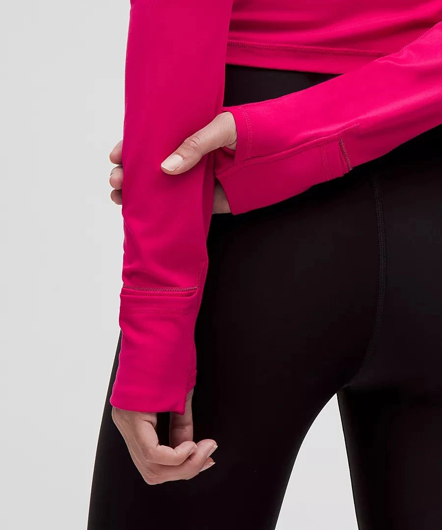Lululemon Women's It's Rulu Run Cropped Half Zip (Passionate) 6 Lululemon Women's It's Rulu Run Cropped Half Zip (Passionate) - Image 4