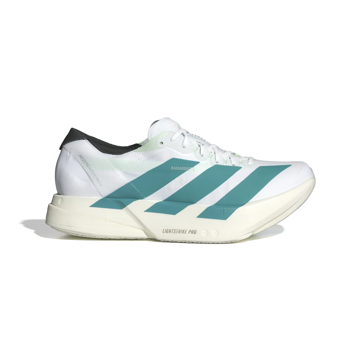 ADIDAS Men's Adizero Adios Pro 4 (FTWWHT/PURTEA/CARBON) 3 ADIDAS Men's Adizero Adios Pro 4 (FTWWHT/PURTEA/CARBON)