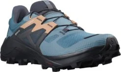 Salomon Women's Wildcross 2 GTX (Bluestone / Ebony / Sirocco) 9 Salomon Women's Wildcross 2 GTX (Bluestone / Ebony / Sirocco) -FastStride Gear L41457900 5 GHO WILDCROSS2WGTXBlu