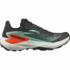 Salomon Men's Genesis (Black/Electric Green/Cherry Tomato) -FastStride Gear L47688200 0 GHO GENESISBlack ElectricGreen CherryTomato
