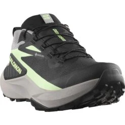 Salomon Women's Genesis GTX (Black/Gull/Patina Green) 9 Salomon Women's Genesis GTX (Black/Gull/Patina Green) -FastStride Gear L47862800 5 GHO GENESISGTXWBlack G rendition JPG 2000px max