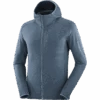 Salomon Men's Essential Lightwarm Hoodie (Midnight Navy) 1 Salomon Men's Essential Lightwarm Hoodie (Midnight Navy) -FastStride Gear LC2282500 0 GHO essentialltwarmhoodie midnightnavy outdoor m