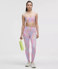 Lululemon Women's Wunder Train Strappy Racer Bra *Light Support, A/B Cup (Prism Marble Multi) -FastStride Gear LW2DX1S 072185 3