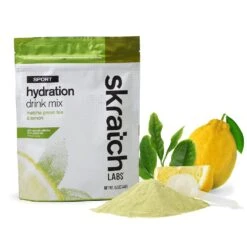 Skratch Labs Sport Hydration Drink Mix (20 Servings) -FastStride Gear MatchaGreenTea Lemon20Serving
