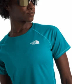 The North Face Women's Sunriser Short-Sleeve (Deep Teal) -FastStride Gear NF0A8BBX6GO HERO3