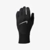 Women's Nike Dri-FIT Fleece Run Gloves (Black/Silver) 1 Women's Nike Dri-FIT Fleece Run Gloves (Black/Silver) -FastStride Gear NIKE W PACER LIGHTWEIGHT RG