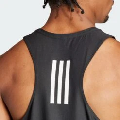 ADIDAS Men's OTR Base Tank (Black) -FastStride Gear Own The Run Tank Top Black IN1499 42 detail