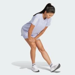 ADIDAS Women's OTR Base Tee (Violet Tone) 9 ADIDAS Women's OTR Base Tee (Violet Tone) -FastStride Gear Own The Run Tee Purple JD6435 25 model