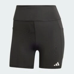 ADIDAS Women's OTR Short Leggings (Black) -FastStride Gear Own the Run Short Leggings Black IS9919 01 laydown