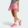 ADIDAS Women's OTR Base Shorts (Pink Fusion/White Melange) 2 ADIDAS Women's OTR Base Shorts (Pink Fusion/White Melange) -FastStride Gear Own the Run Shorts Pink JM8224 21 model