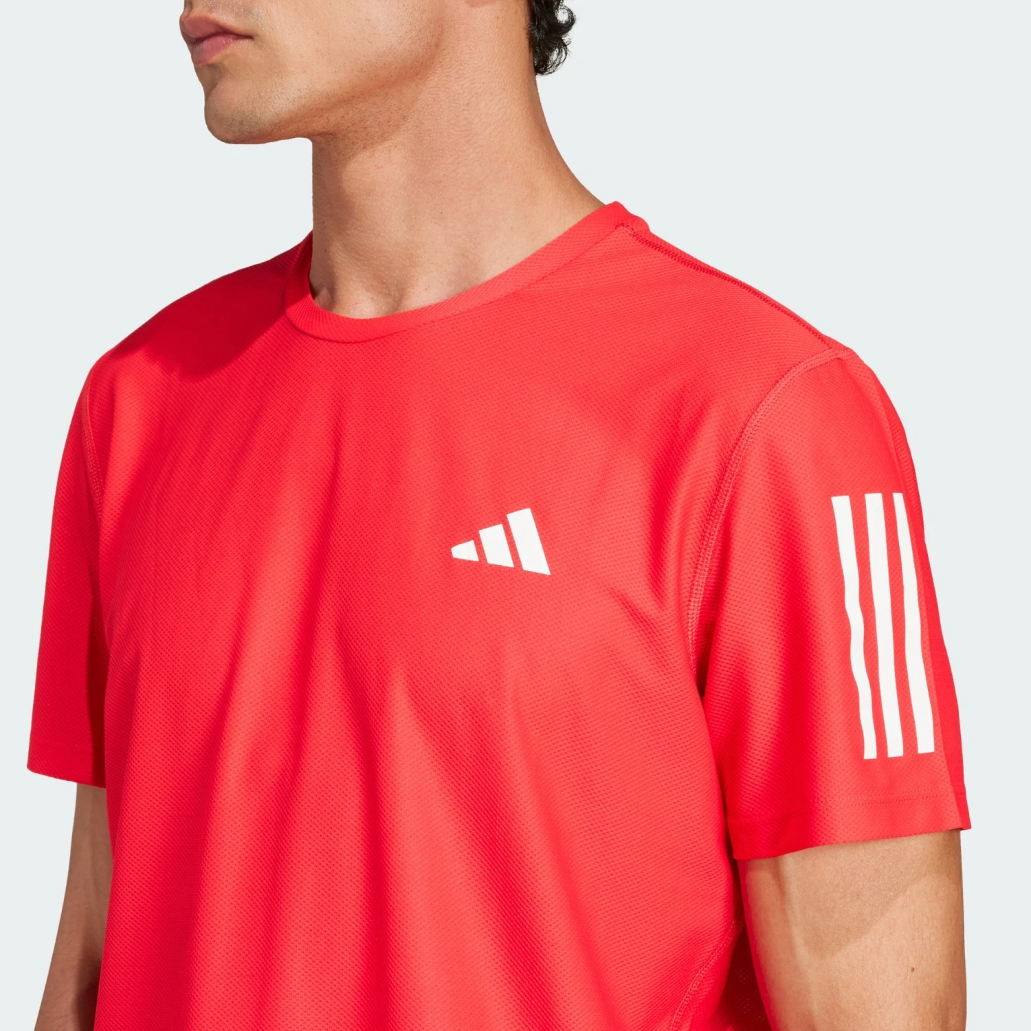 ADIDAS Men's OTR Base Tee (Pure Ruby) 6 ADIDAS Men's OTR Base Tee (Pure Ruby) - Image 4