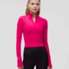 Lululemon Women's It's Rulu Run Cropped Half Zip (Passionate) 2 Lululemon Women's It's Rulu Run Cropped Half Zip (Passionate) -FastStride Gear Picture17 f44dc1fd eb0a 4393 b826 030e548fd9c9