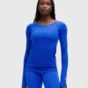 Lululemon Women’s Swiftly Tech Long Sleeve 2.0 *Hip Length (Cerulean Blue/Cerulean Blue) -FastStride Gear Picture19 1efee296 20e4 4212 901f b1acb05e7458