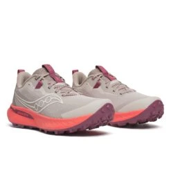 Saucony Women's Peregrine 15 (250 - Oat/Salmon) -FastStride Gear S10990 250 2