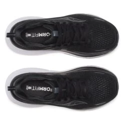 Saucony Women's Guide 18 WIDE (100 - Black/White) -FastStride Gear S10998 100 5