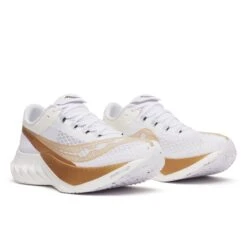 Saucony Men's Endorphin Pro 4 (103 - White/Gold) -FastStride Gear S20939 103 2