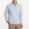 Men's Interlock Quarter Zip (Sky Blue) -FastStride Gear SS24 29