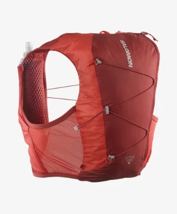 Salomon Active Skin 8 Running Vest (Red Dahlia/High Risk Red) 4 Salomon Active Skin 8 Running Vest (Red Dahlia/High Risk Red) - Image 2