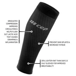 CEP Men's Ultralight Compression Calf Sleeves (Black) -FastStride Gear WS40IY WS50IY 540x 67111ecd ee9a 458a 95dd 0653f89fec32