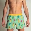Men's Green Llamas 4” Split Shorts