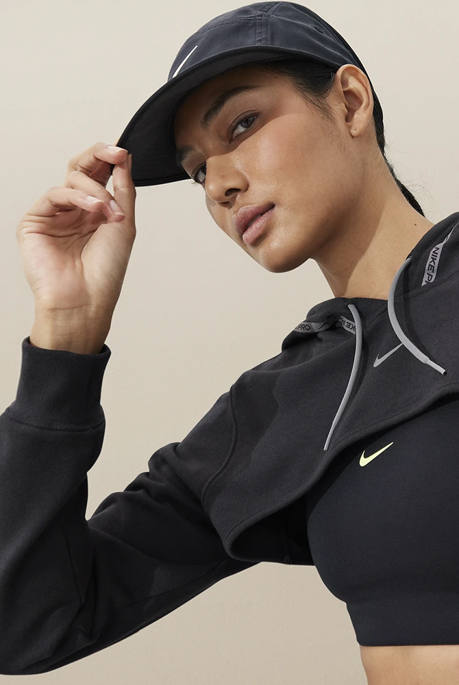 Nike Unisex DRI-Fit Fly Unstructured Swoosh Cap (010 - Black/Anthracite/White) - Image 4