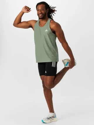 ADIDAS Men's Own The Run Base Tank (Silver Green) 5 ADIDAS Men's Own The Run Base Tank (Silver Green) - Image 3