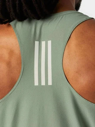 ADIDAS Men's Own The Run Base Tank (Silver Green) 7 ADIDAS Men's Own The Run Base Tank (Silver Green) - Image 5
